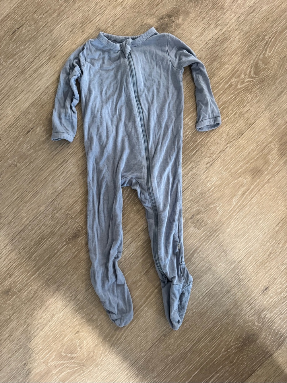 Kyte BABY Baby Blue Footed One-Piece Zipper Sleeper